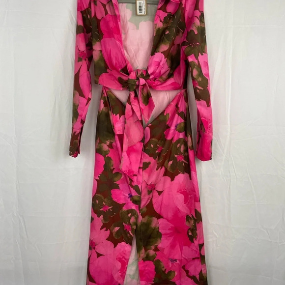 NWT Vestique Jacqueline Floral Pink Midi Dress Size Small - Picture 5 of 16